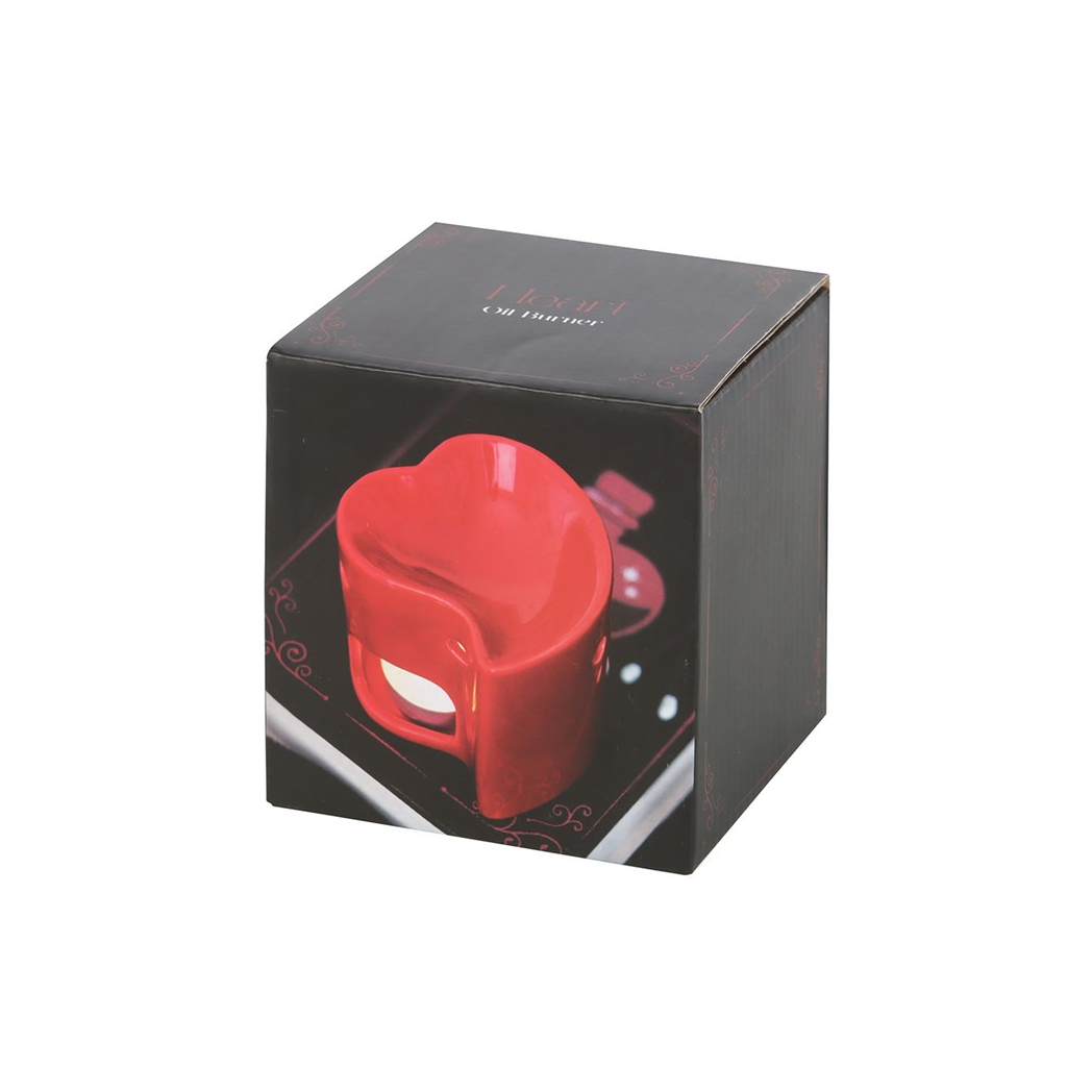 N/A Red Heart Oil Burner and Wax Warmer -