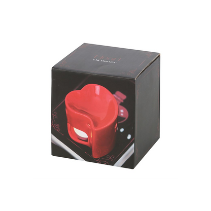 N/A Red Heart Oil Burner and Wax Warmer -