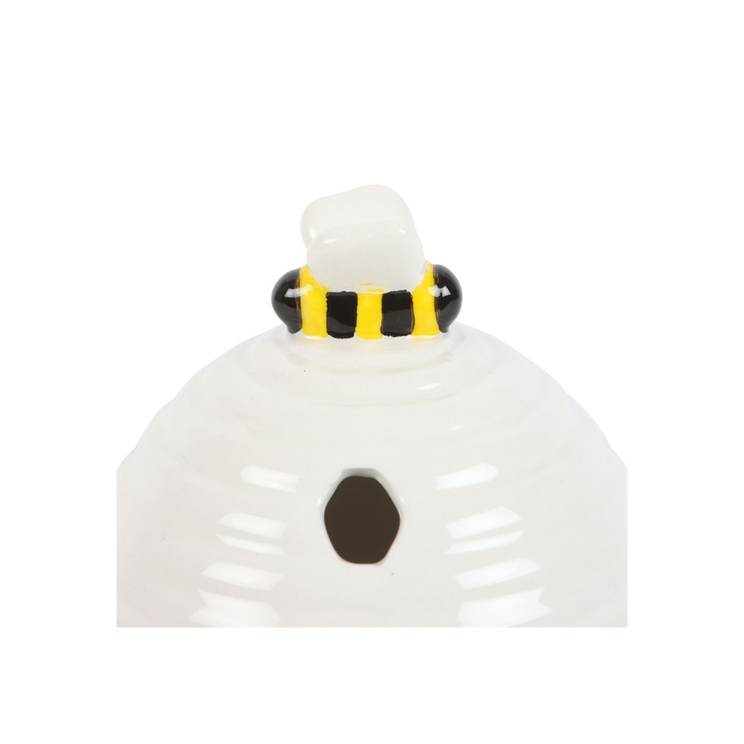 N/A White Beehive Incense Cone Holder -