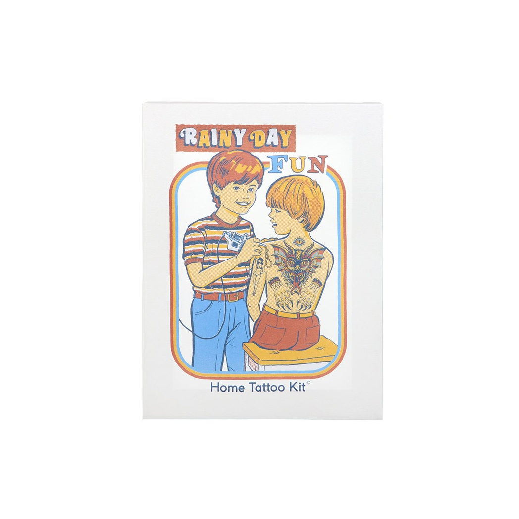 Steven Rhodes Canvas Plaque – Rainy Day Fun, 19 x 25 cm