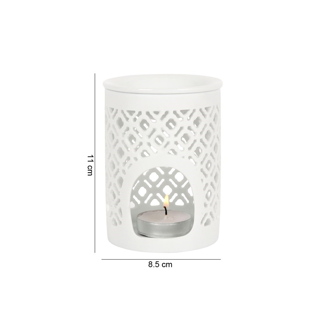 N/A Matte Lattice Cut Oil Burner -