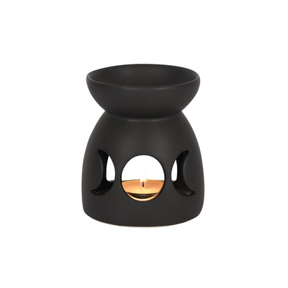 N/A Black Triple Moon Cut Out Oil Burner -