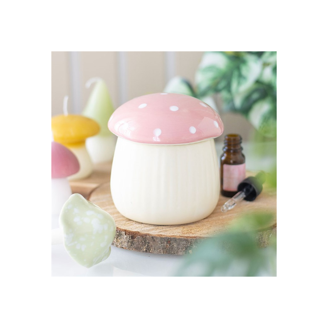 N/A Pink Mushroom Oil Burner -