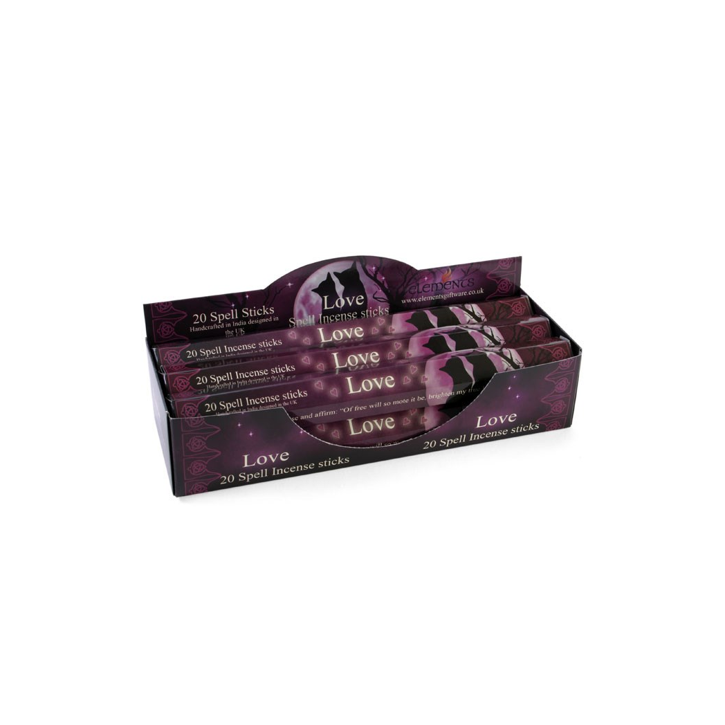 Love Spell Incense Sticks by Lisa Parker – Set of 6 Packs (120 Sticks)