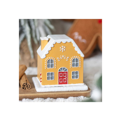 N/A Candy Cane Gingerbread House Incense Cone Holder -