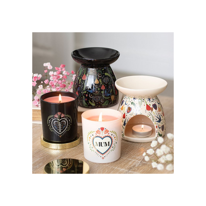 N/A Midnight Bloom Print Oil Burner -
