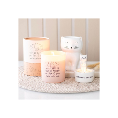 N/A White Happy Cat Oil Burner -