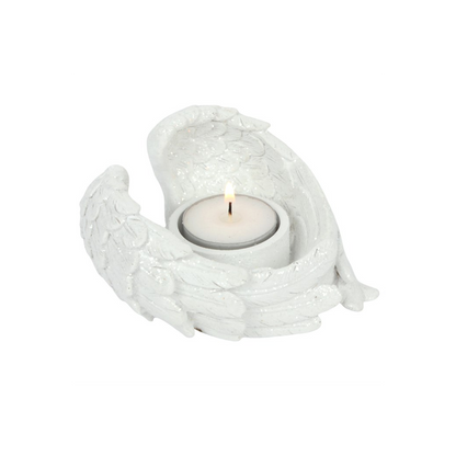 N/A Glitter Angel Wing Candle Holder -