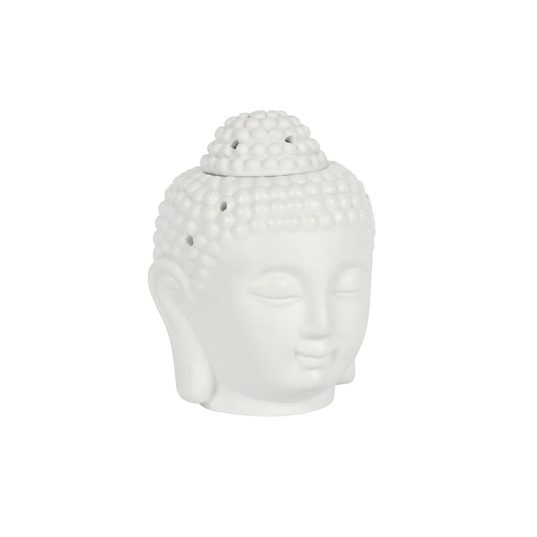 N/A White Buddha Head Oil Burner -