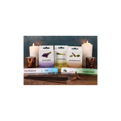 Elements Meditation Incense Sticks – Set of 6 Packs (120 Sticks)