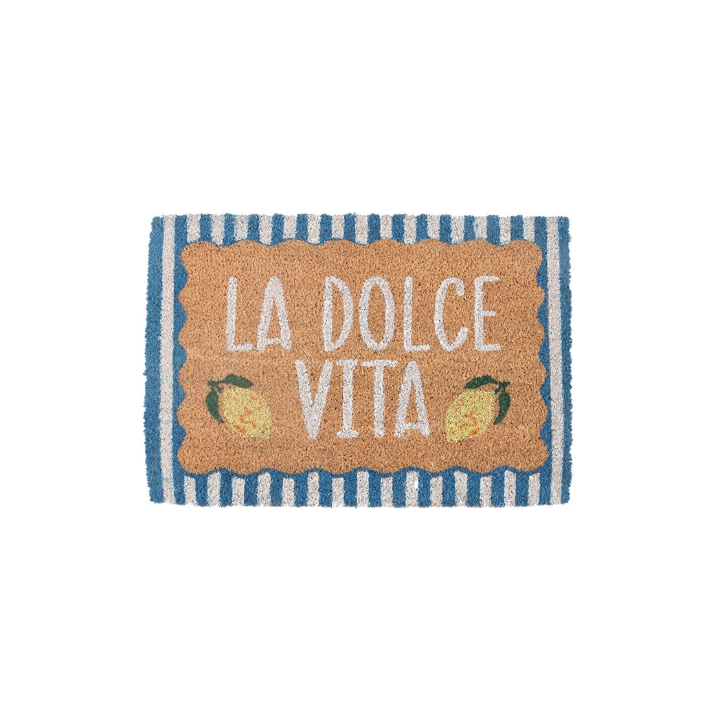 Vibrant Blue Doormat – La Dolce Vita Style for Your Entryway
