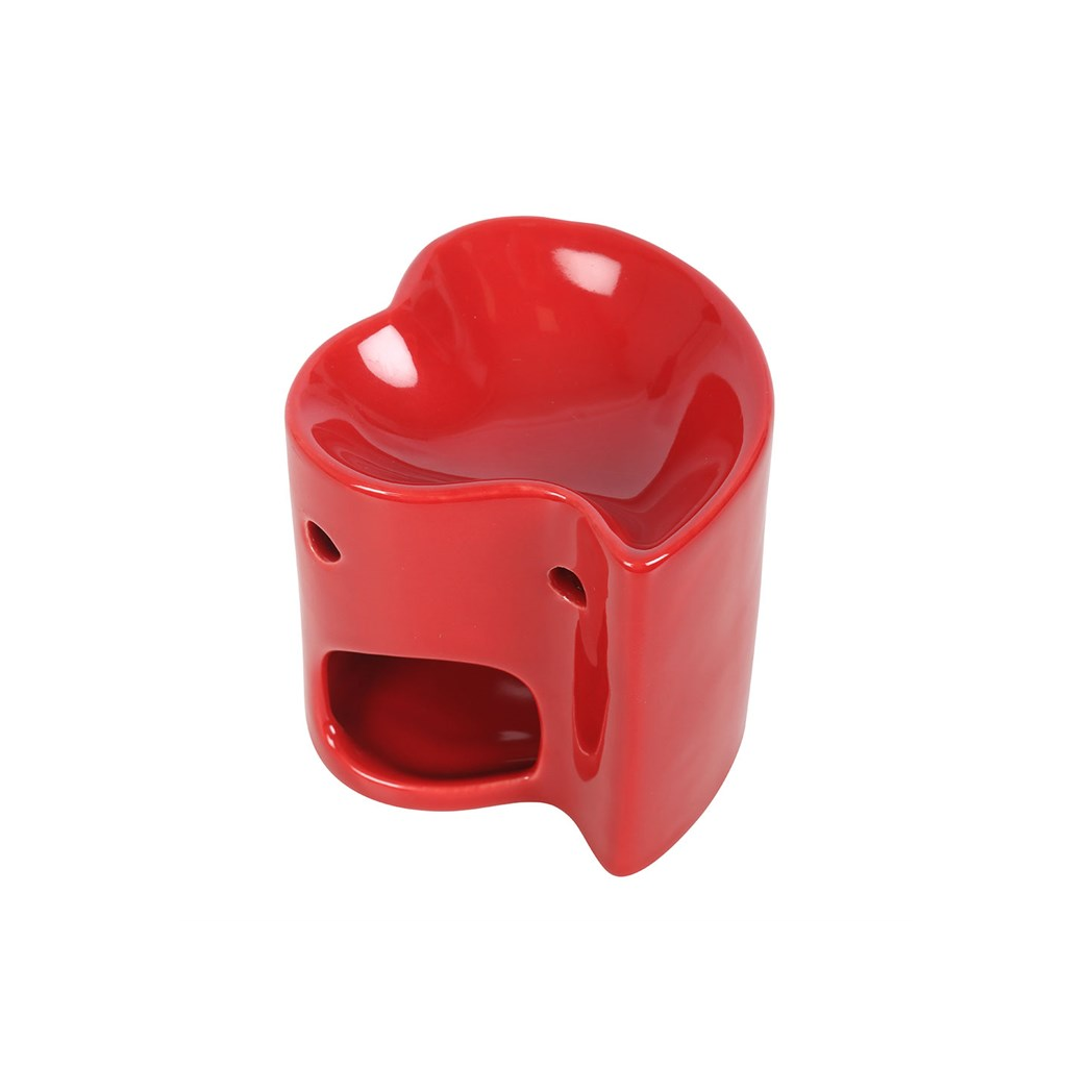 N/A Red Heart Oil Burner and Wax Warmer -