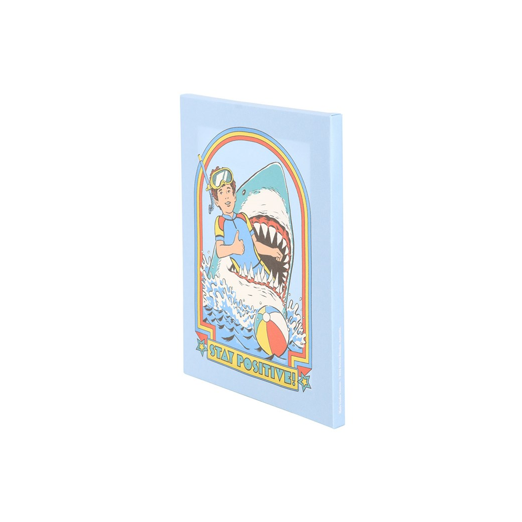 Stay Positive Canvas Plaque by Steven Rhodes – 19 x 25 cm