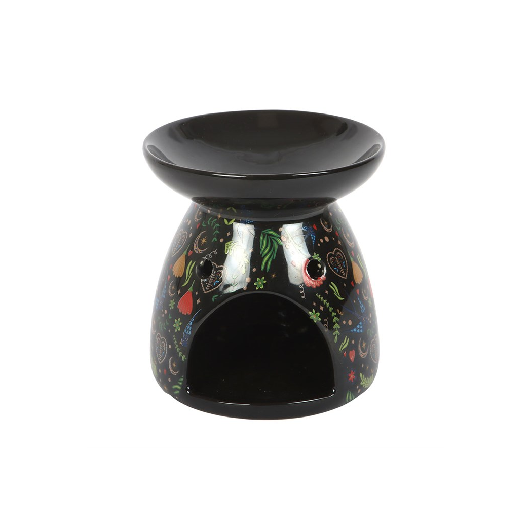 N/A Midnight Bloom Print Oil Burner -
