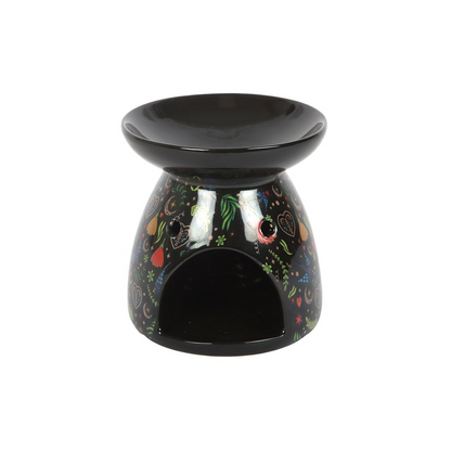 N/A Midnight Bloom Print Oil Burner -