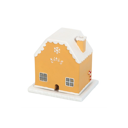 N/A Candy Cane Gingerbread House Incense Cone Holder -