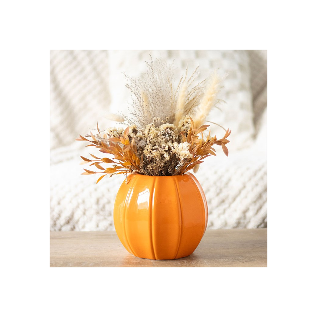 Charming Autumn Pumpkin Vase for Seasonal Decor and Fresh Flowers