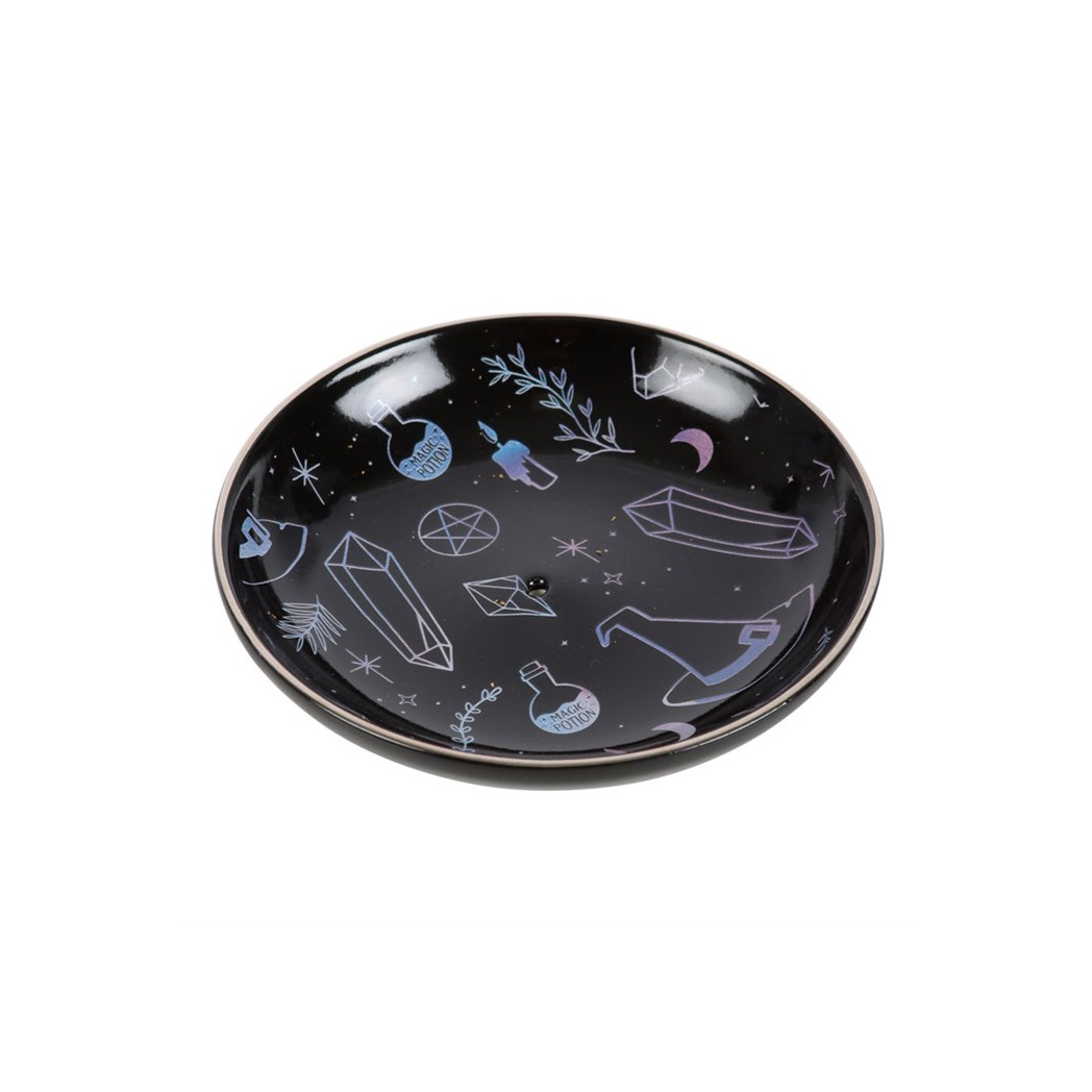 N/A Crystal Witch Incense Holder Plate -