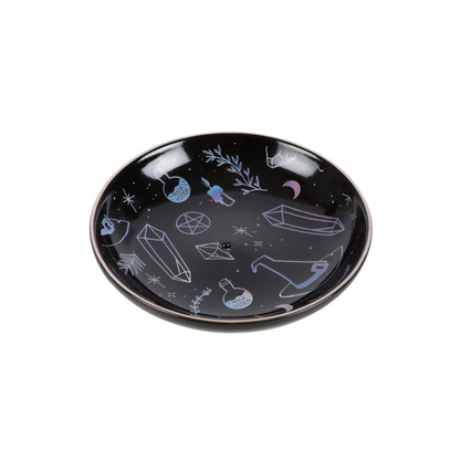 N/A Crystal Witch Incense Holder Plate -
