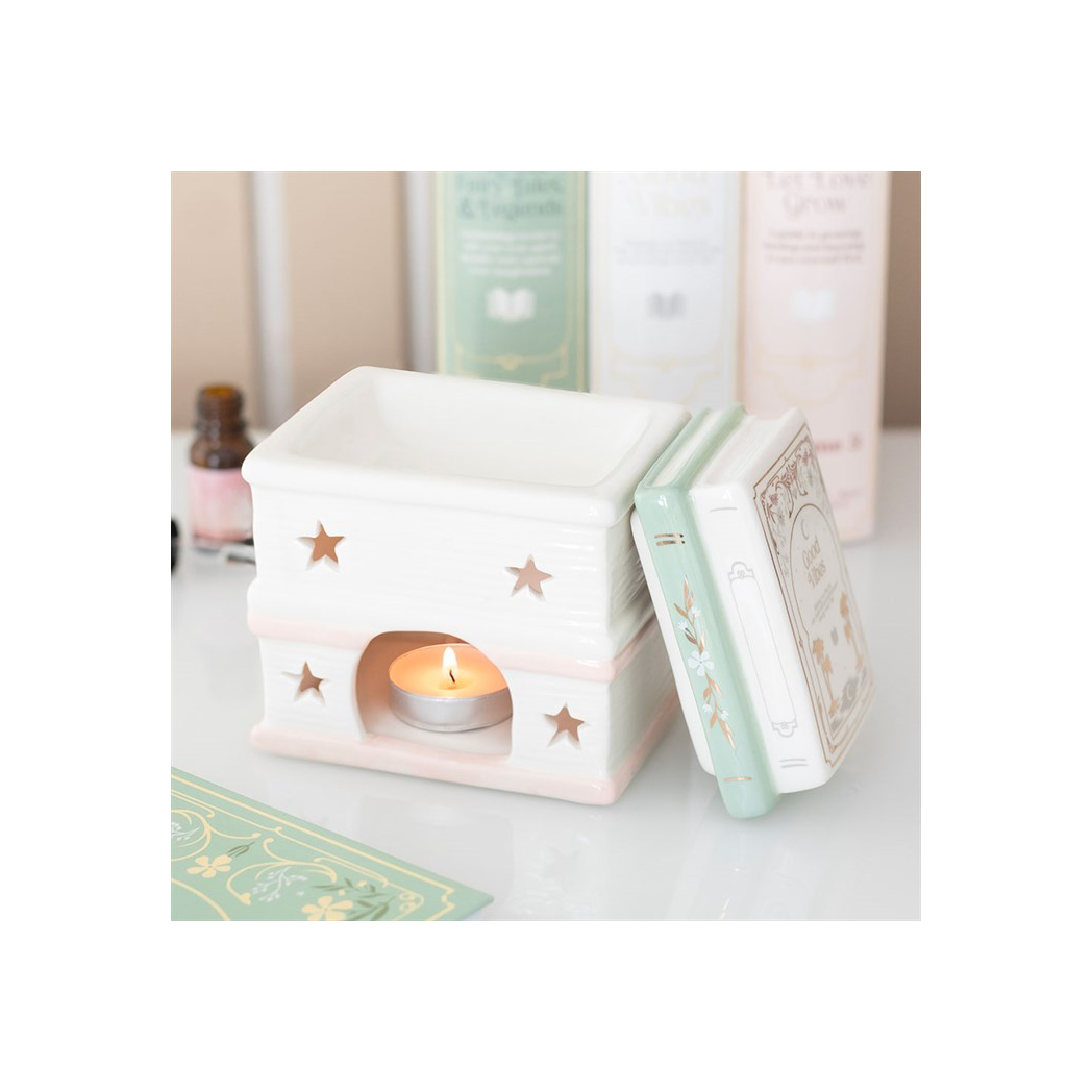 N/A Book Stack Oil Burner and Wax Warmer -