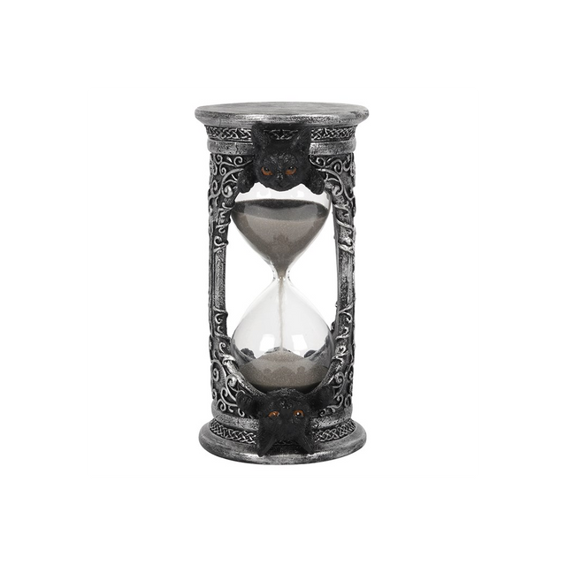 17cm Black Cat Hourglass Timer