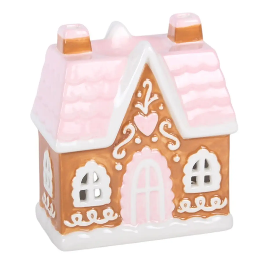 N/A Sugarplum Gingerbread House Oil Burner and Wax Warmer -
