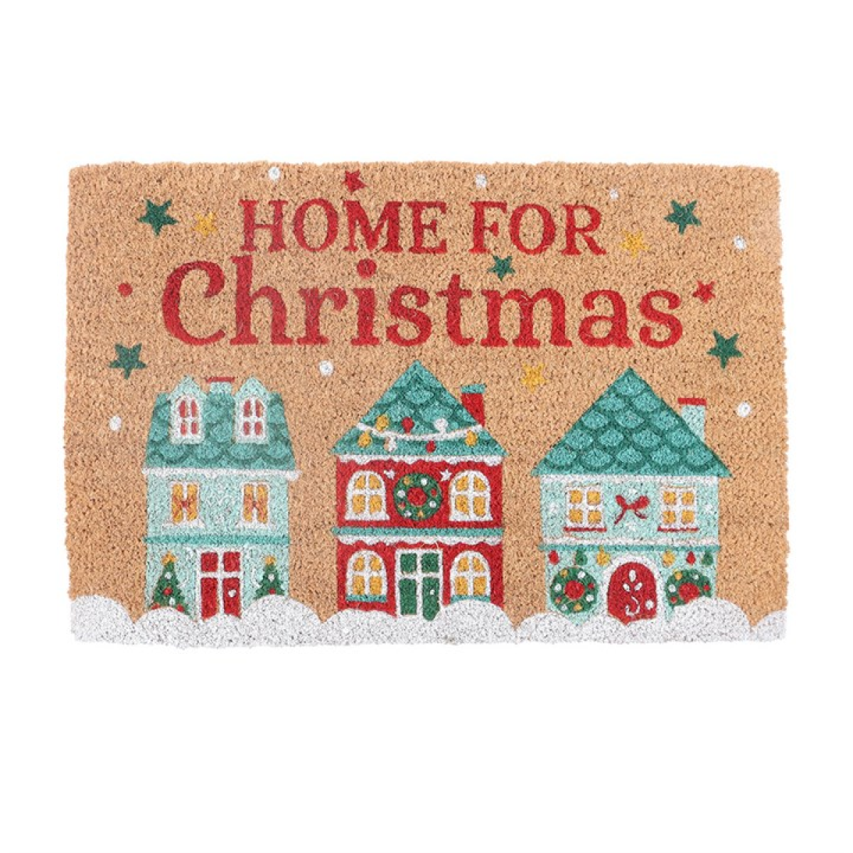 Charming Christmas Street Doormat for a Festive Welcome Home