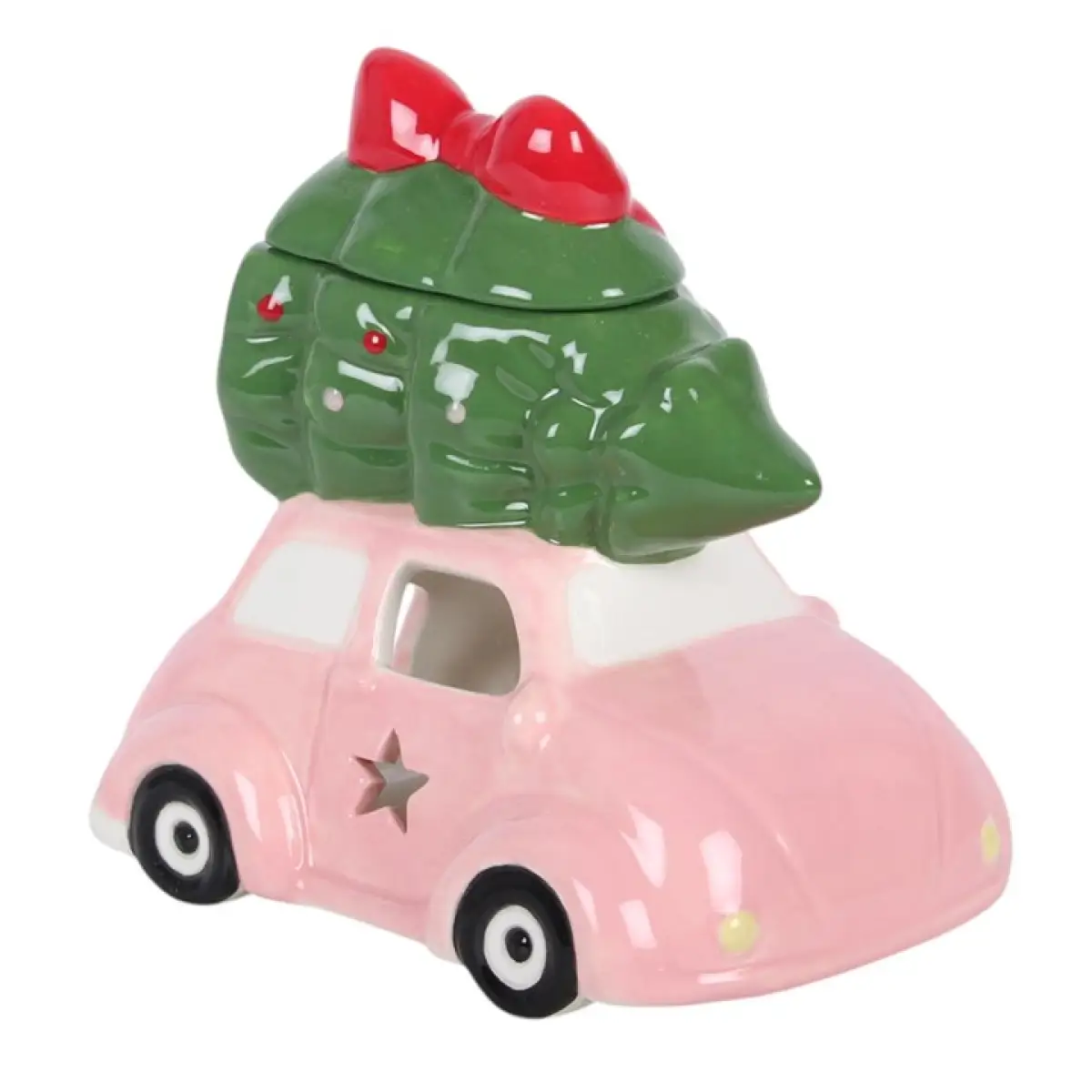 N/A Pink Car with Christmas Tree Oil Burner -