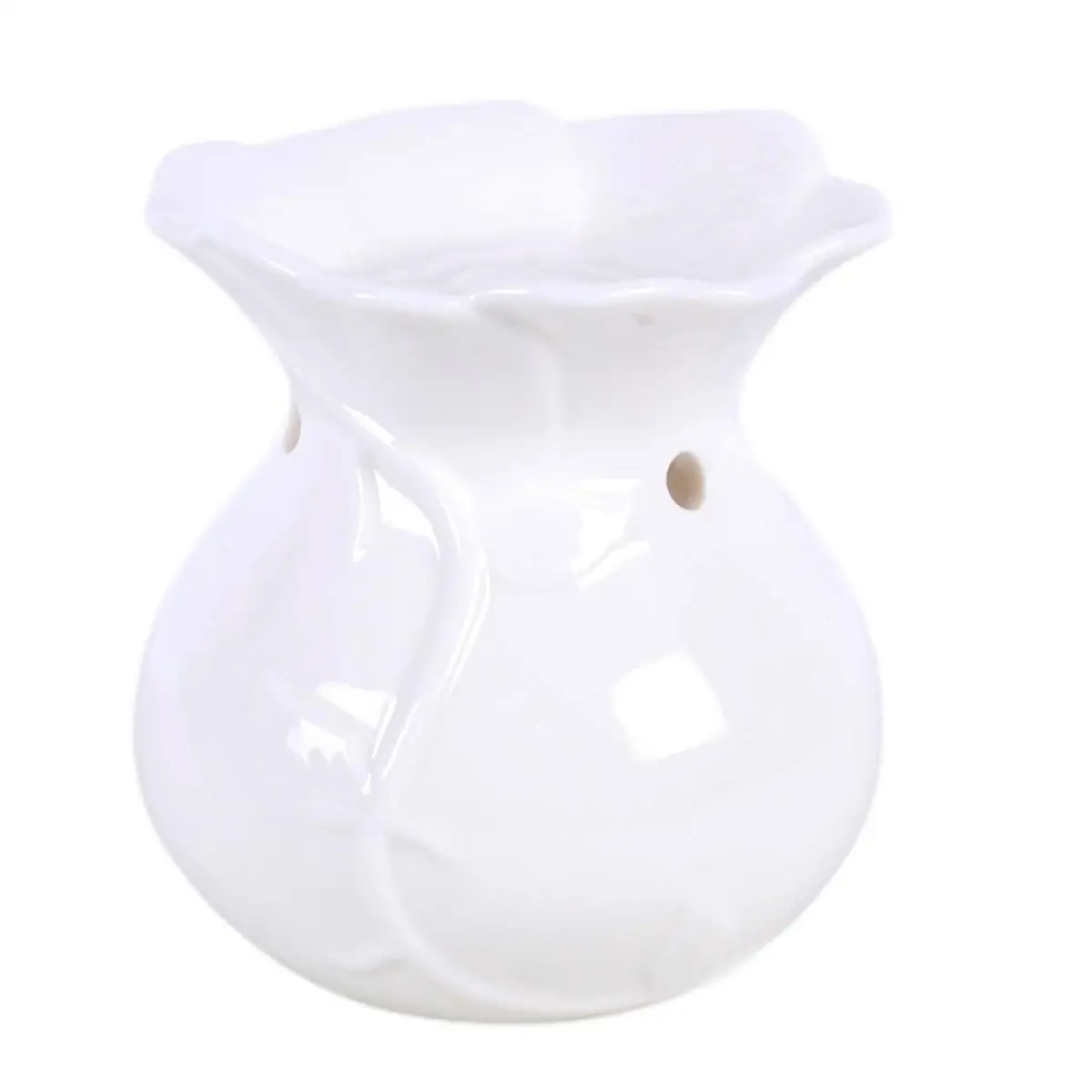 N/A White Rose Oil Burner and Wax Warmer -