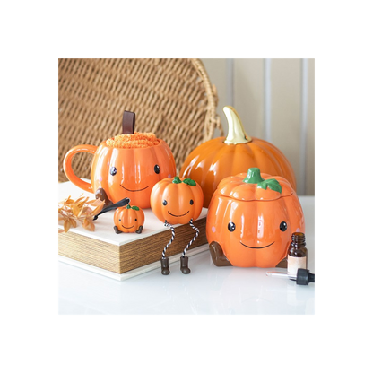N/A Cute Smiling Pumpkin Oil Burner and Wax Warmer -