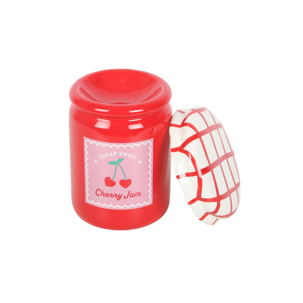 N/A Cherry Jam Jar Oil Burner and Wax Warmer -