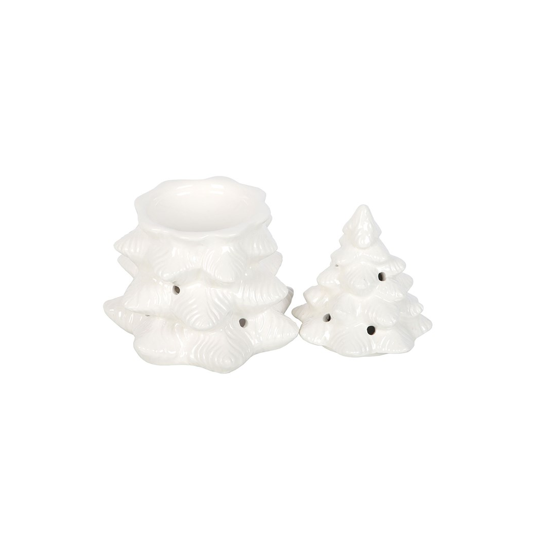 N/A White Fir Tree Oil Burner and Wax Warmer -