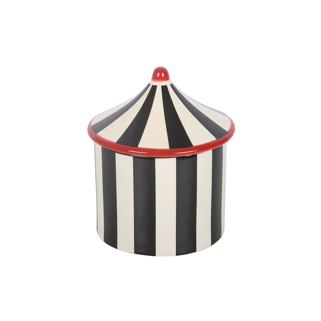 N/A Black Striped Circus Tent Oil Burner -