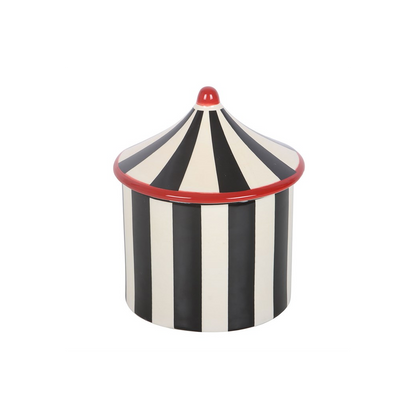 N/A Black Striped Circus Tent Oil Burner -