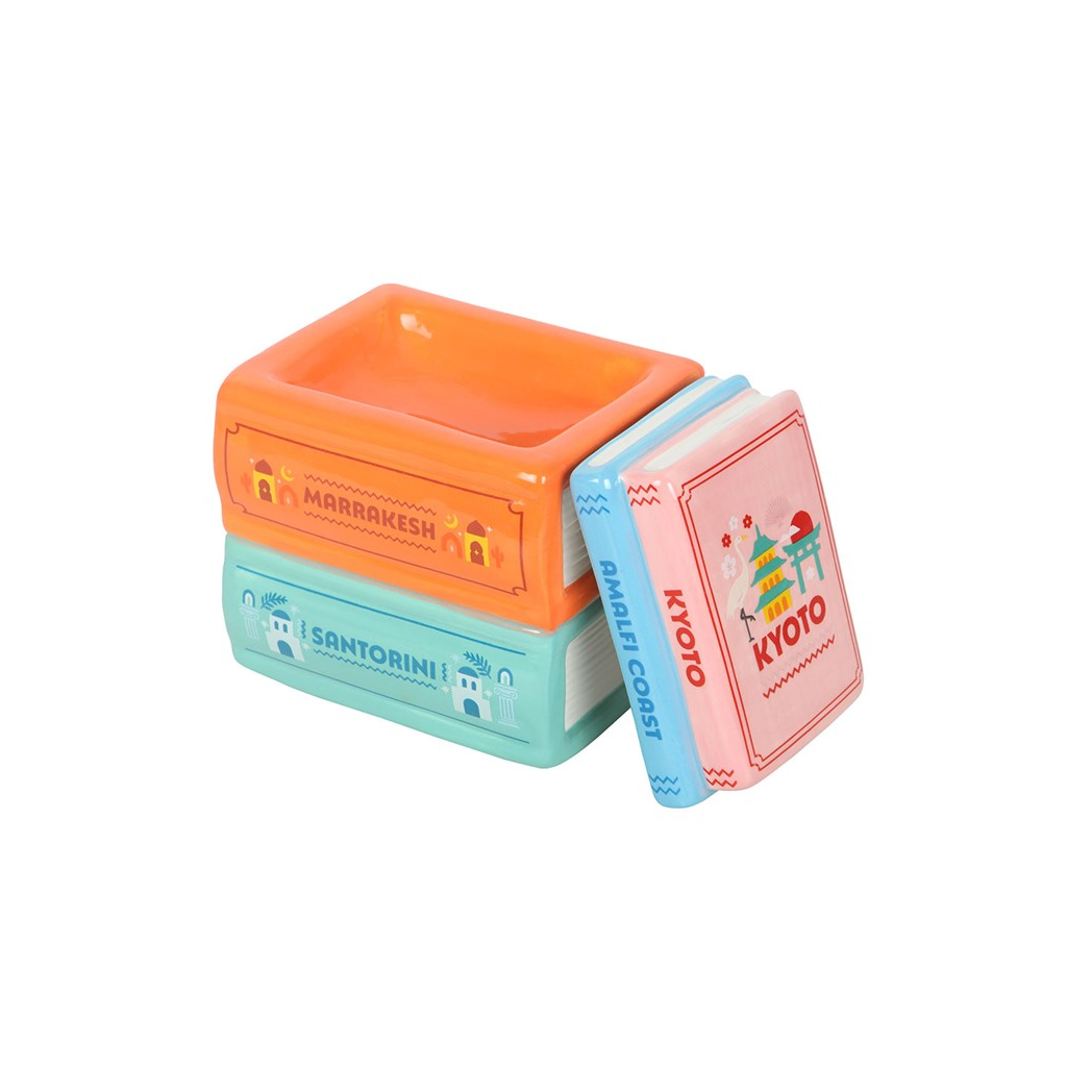 N/A Travel Book Stack Oil Burner and Wax Warmer -