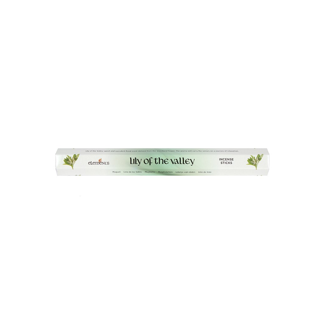 Elements Lily of the Valley Incense Sticks – Set of 6 Packs (120 Sticks)