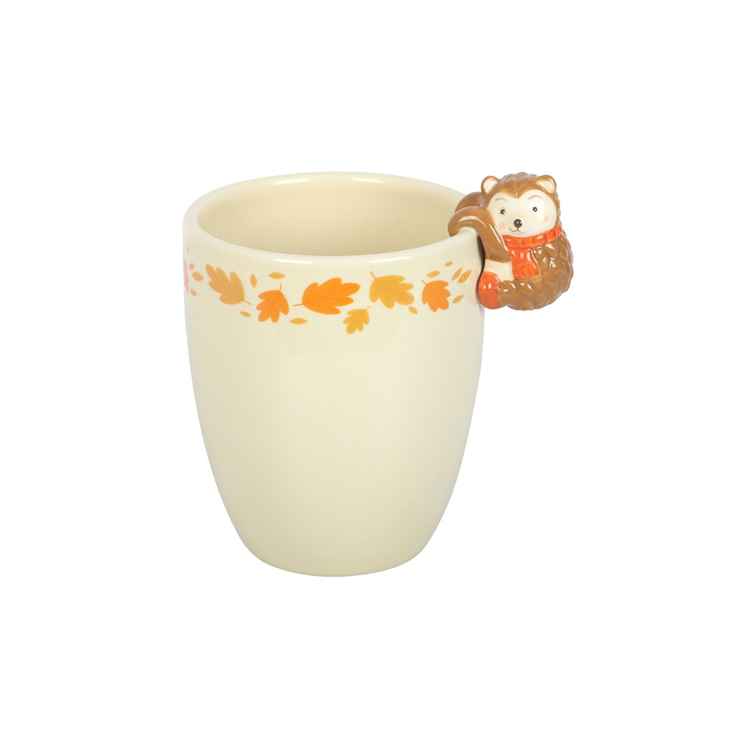 Autumn Plant Pot with Hedgehog - A Cozy Touch for Your Home