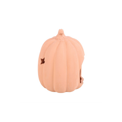 N/A 9cm Terracotta Pumpkin Tealight Holder -