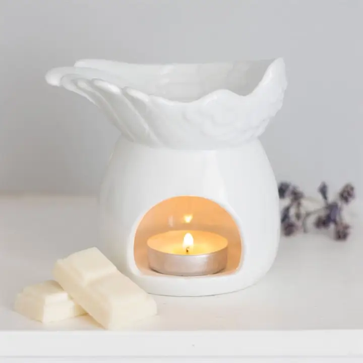 N/A Angel Wing Dish Oil Burner -