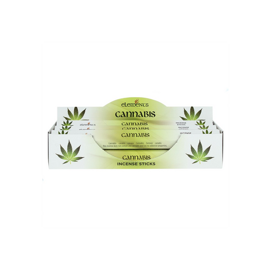 Bâtonnets d'encens au cannabis Elements – Lot de 6 paquets (120 bâtonnets)
