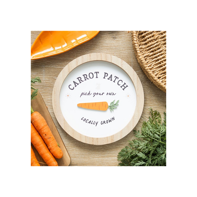 Carrot Patch Wall Plaque – 3D Bunny Decor