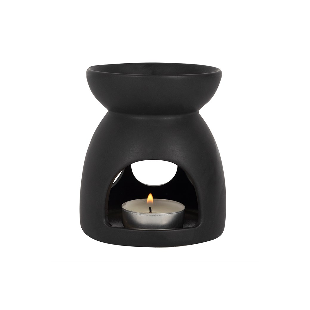 N/A Black Triple Moon Cut Out Oil Burner -