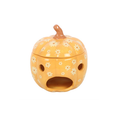 N/A Groovy Floral Pumpkin Oil Burner -