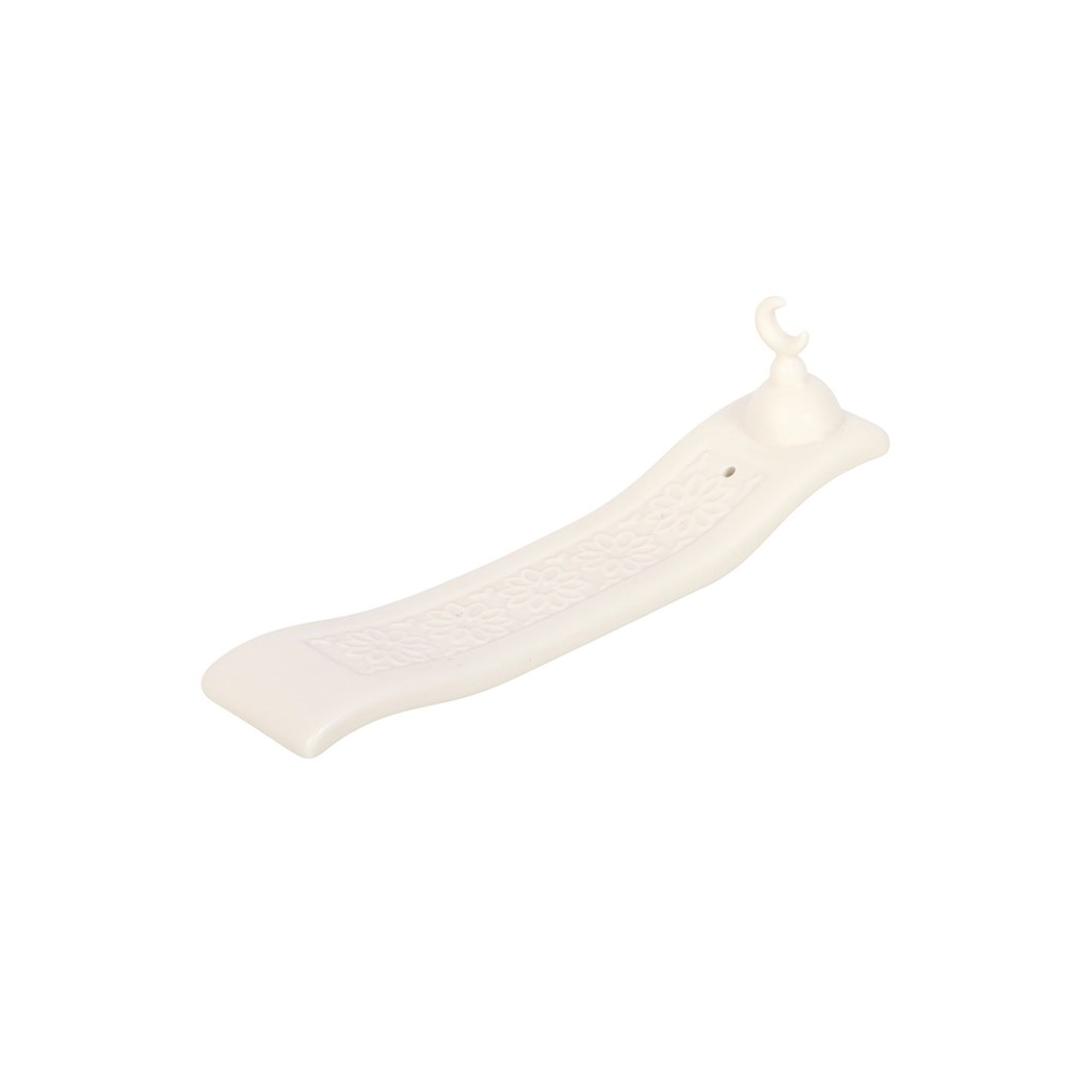 N/A Geometric Crescent Moon Incense Ash Catcher -