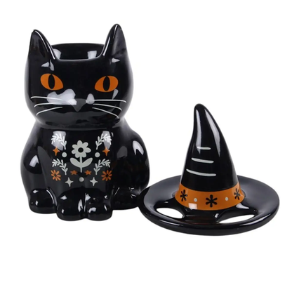 N/A Frightful Folk Black Cat Oil Burner -