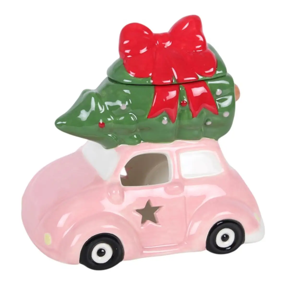 N/A Pink Car with Christmas Tree Oil Burner -