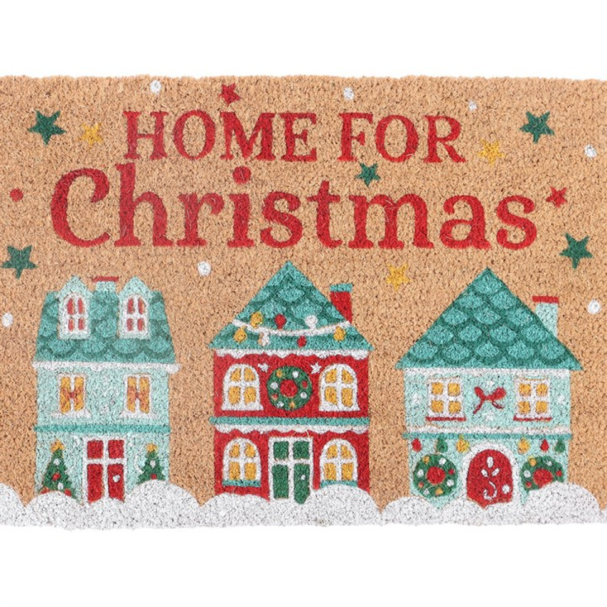 Charming Christmas Street Doormat for a Festive Welcome Home