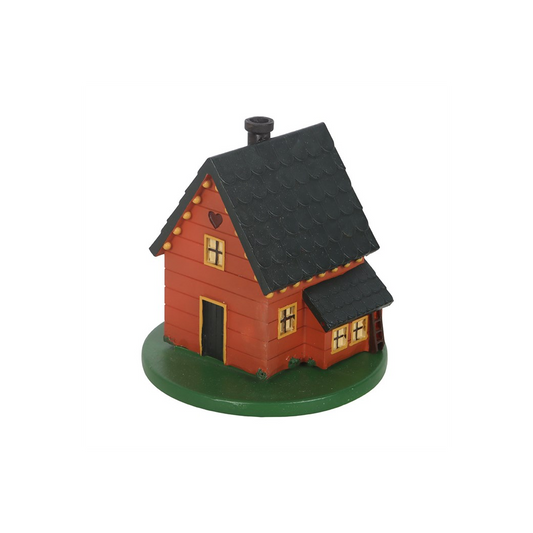 N/A Brown House Incense Cone Burner -