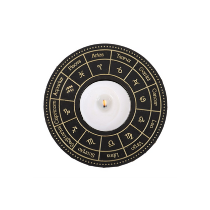 N/A Astrology Wheel Tealight Candle Holder -