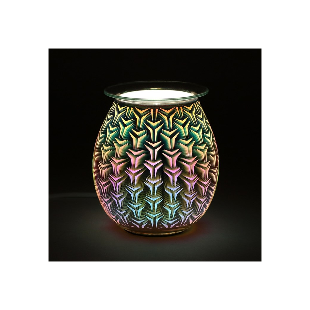 N/A 3D Geometric Light Up Electric Oil Burner -